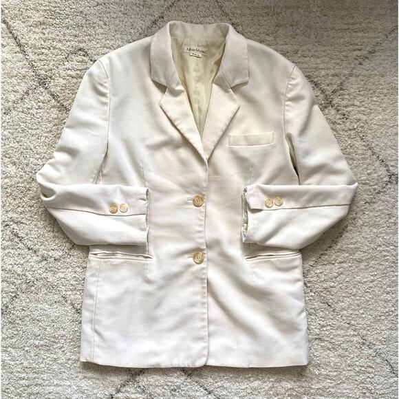 Vintage Ivory Cream Blazer Size S Korean Designer - Picture 11 of 11